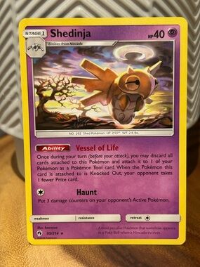 Pokemon Shedinja, 2018, Rare, Collectible, Fan Favorite